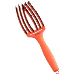 Olivia Garden Finger Brush Combo Medium Dolce Vita , Szczotka do Rozczesywania Włosów i Masażu, Orange Spritz Włosie Dzika
