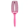Olivia Garden Finger Brush Combo Medium Dolce Vita , Szczotka do Rozczesywania Włosów i Masażu, Pink Granita Włosie Dzika