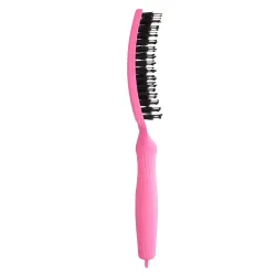 Olivia Garden Finger Brush Combo Medium Dolce Vita , Szczotka do Rozczesywania Włosów i Masażu, Pink Granita Włosie Dzika