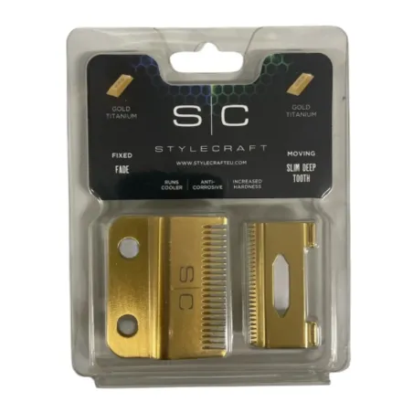 Stylecraft Ostrze Fade Gold + Slim Deep Tooth Gold