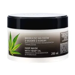 India Cosmetics Maska do włosów z olejem konopnym 200 ml