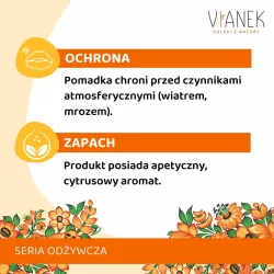 VIANEK ODŻYWCZA Pomadka ochronna z olejem z pestek moreli