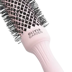 Olivia Garden Expert Blowout Speed Wavy Bristles Szczotka do suszenia i modelowania włosów różowa 35mm