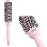 Olivia Garden Expert Blowout Speed Wavy Bristles Szczotka do suszenia i modelowania włosów różowa 35mm