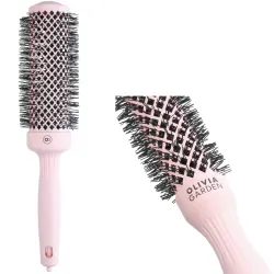 Olivia Garden Expert Blowout Speed Wavy Bristles Szczotka do suszenia i modelowania włosów różowa  45mm