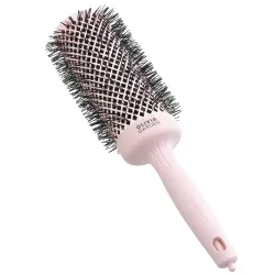 Olivia Garden Expert Blowout Speed Wavy Bristles Szczotka do suszenia i modelowania włosów różowa  55mm