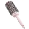 Olivia Garden Expert Blowout Speed Wavy Bristles Szczotka do suszenia i modelowania włosów różowa  55mm