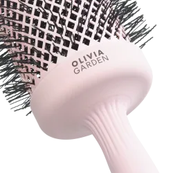 Olivia Garden Expert Blowout Speed Wavy Bristles Szczotka do suszenia i modelowania włosów różowa  65mm