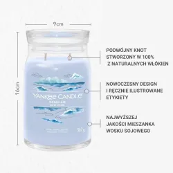 Yankee Candle Ocean Air Signature Duża Świeca 567g