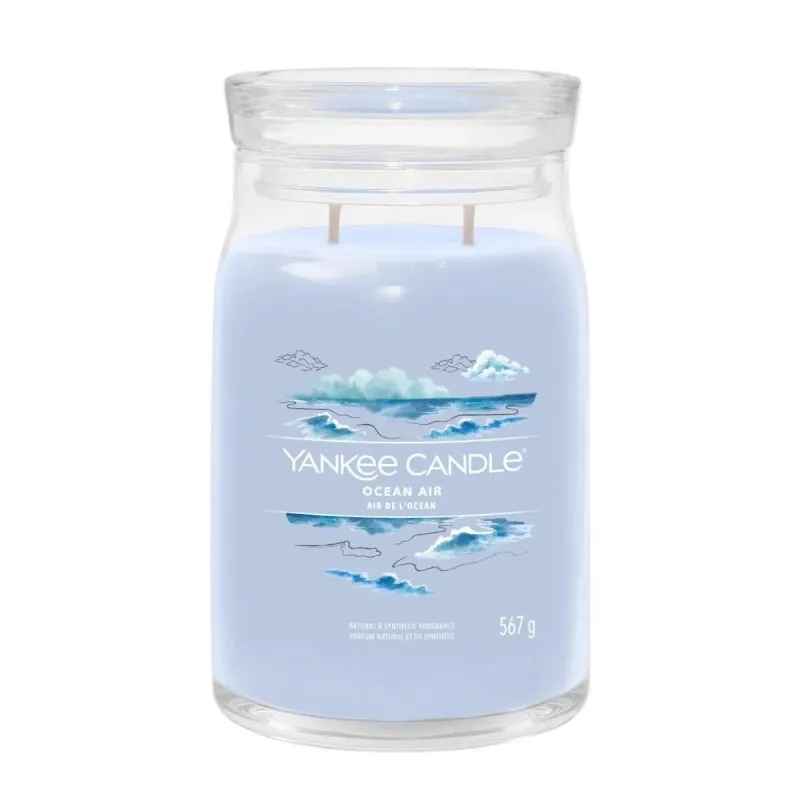 Yankee Candle Ocean Air Signature Duża Świeca 567g Yankee Candle Ocean Air Signature Duża Świeca 567g