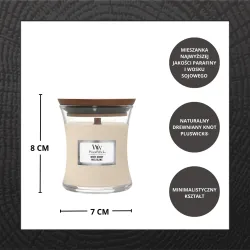 WoodWick White Honey Mała Świeca 85g
