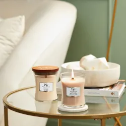 WoodWick White Honey Mała Świeca 85g