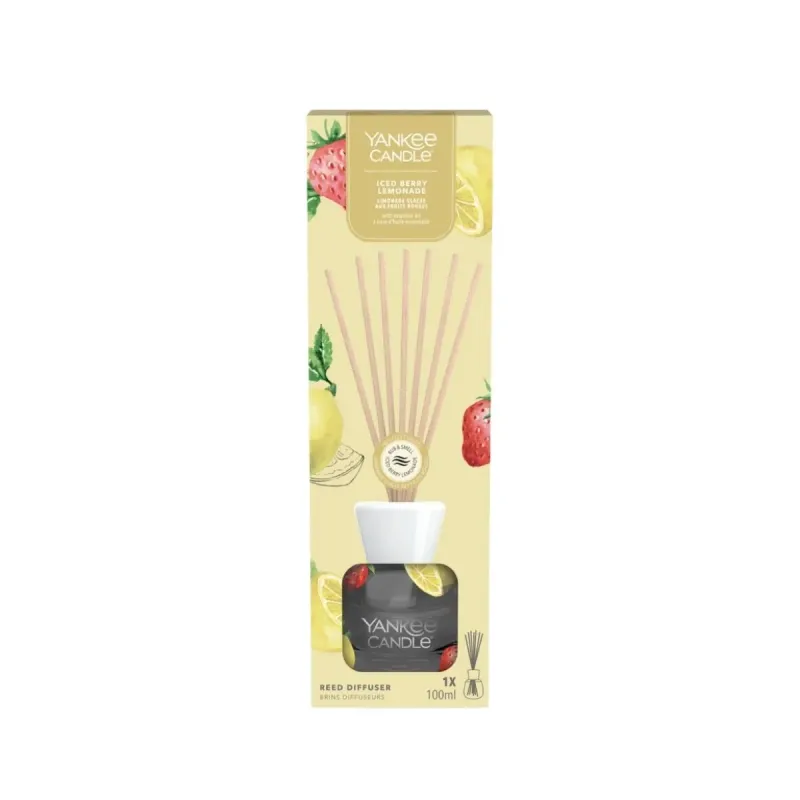 Yankee Candle Iced Berry Lemonade Dyfuzor Patyczki Zapachowe 100ml Yankee Candle Iced Berry Lemonade Dyfuzor Patyczki Zapachowe 100ml