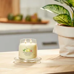 Yankee Candle Signature Medium Iced Berry Lemonade, Średnia Świeca Sojowa z Dwoma Knotami, 368g