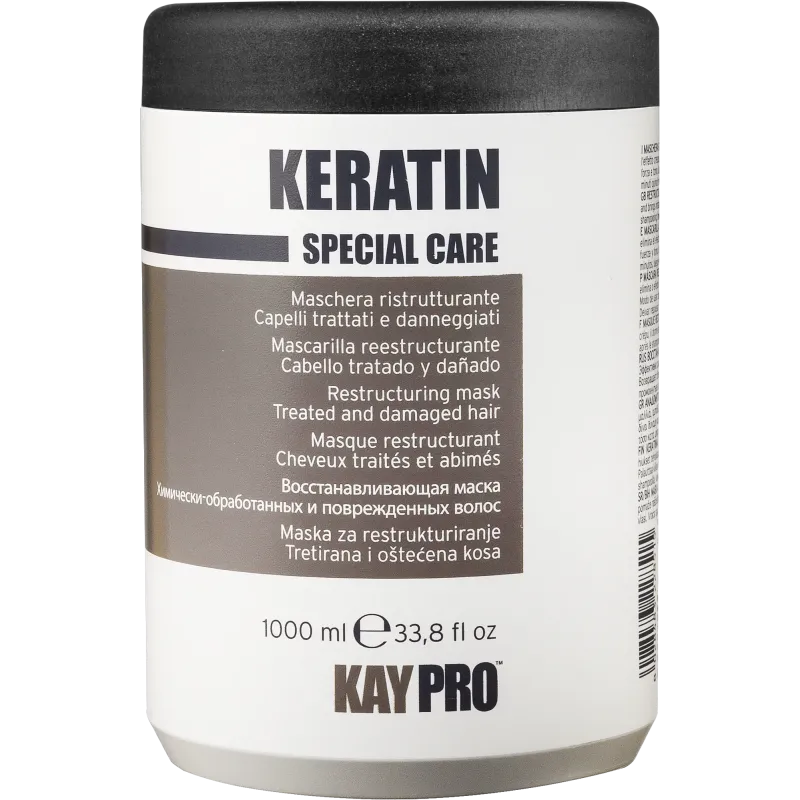 Kaypro Keratin Mask, Maska Keratynowa do Włosów Zniszczonych, 1000ml