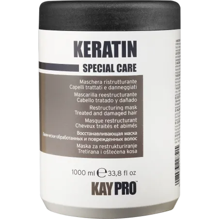 Kaypro Keratin Mask, Maska Keratynowa do Włosów Zniszczonych, 1000ml