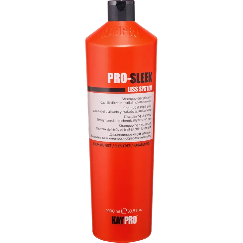 Kaypro Liss Pro-Sleek Shampoo Szampon Bez SLS i SLC Wygładzający po Zabiegu Prostowania 1000ml Kaypro Liss Pro-Sleek Shampoo Szampon Bez SLS i SLC Wygładzający po Zabiegu Prostowania 1000ml