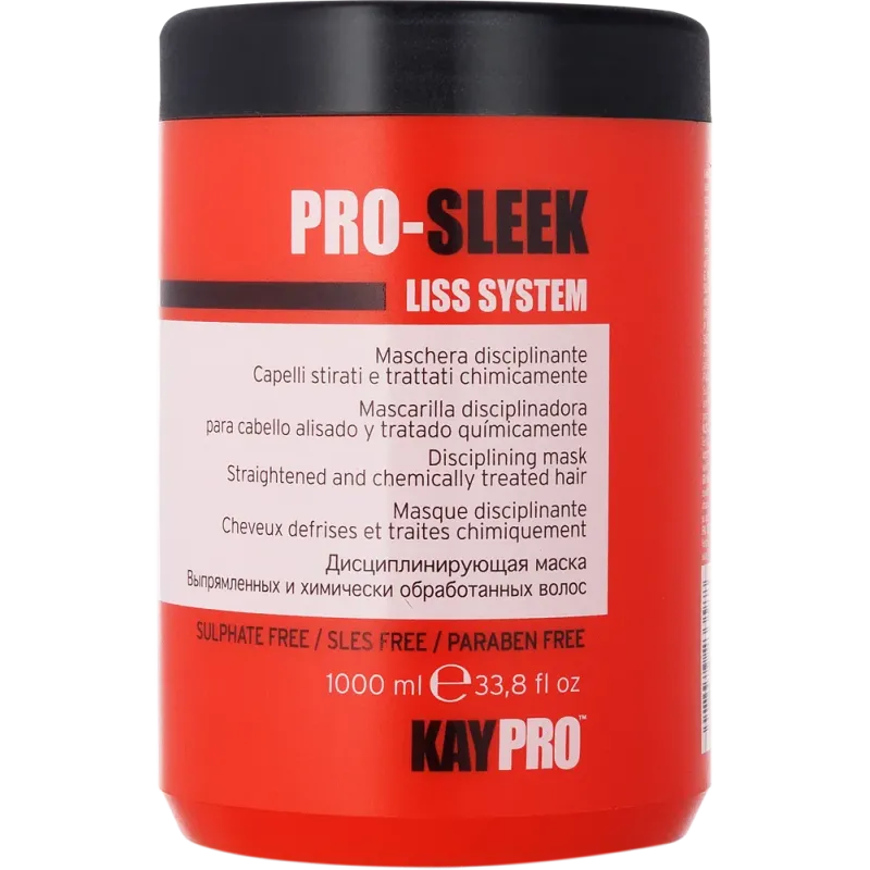 Kaypro Liss Pro-Sleek Mask Maska Bez SLS i SLC Wygładzająca po Zabiegu Prostowania 1000ml Kaypro Liss Pro-Sleek Mask Maska Bez SLS i SLC Wygładzająca po Zabiegu Prostowania 1000ml
