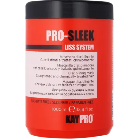 Kaypro Liss Pro-Sleek Mask Maska Bez SLS i SLC Wygładzająca po Zabiegu Prostowania 1000ml