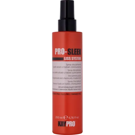 KayPro Pro-Sleek Liss System, Wygładzający Spray Podtrzymujący Efekty Prostowania Włosów, 200ml