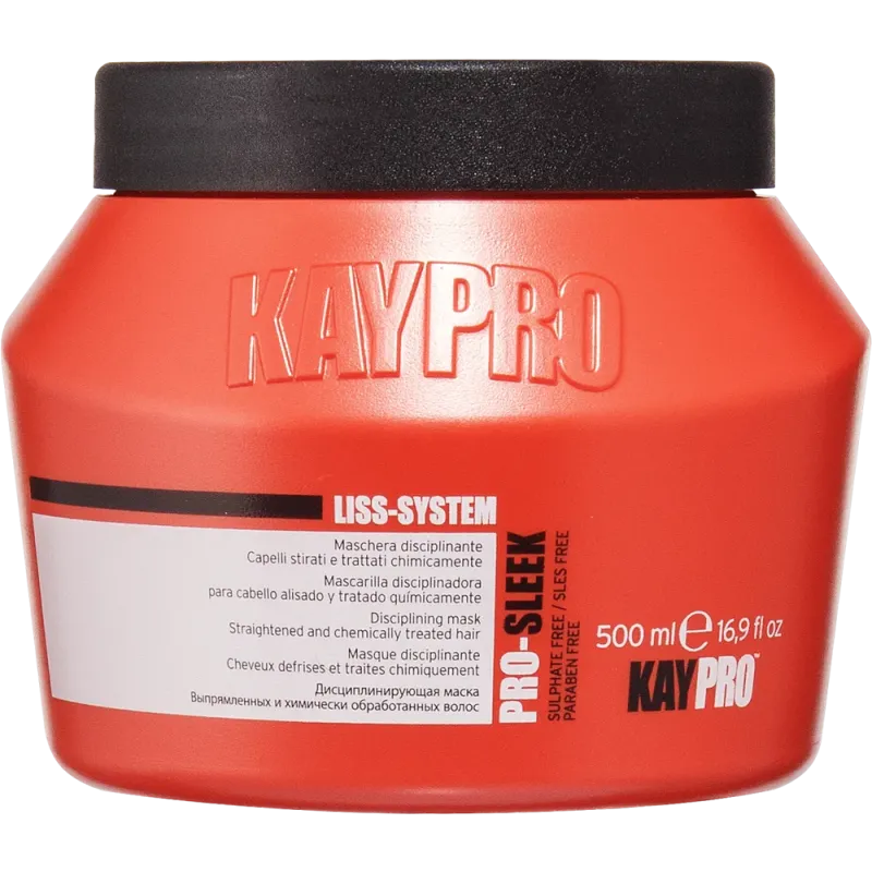 Kaypro Liss Pro-Sleek Mask Maska Bez SLS i SLC Wygładzająca po Zabiegu Prostowania 500ml Kaypro Liss Pro-Sleek Mask Maska Bez SLS i SLC Wygładzająca po Zabiegu Prostowania 500ml
