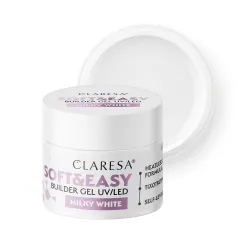 Claresa Żel Budujący Soft & Easy Milky White 90g