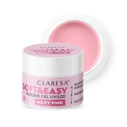 Claresa Żel Budujący Soft & Easy  Milky Pink 90g