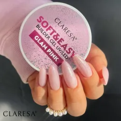Claresa Żel Budujący Soft & Easy  GLAM PINK 90g