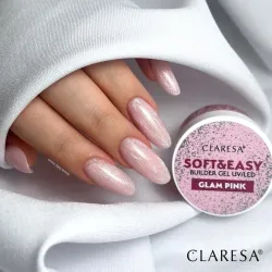 Claresa Żel Budujący Soft & Easy  GLAM PINK 90g