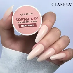 Claresa Żel Budujący Soft & Easy  Light Beige 90g