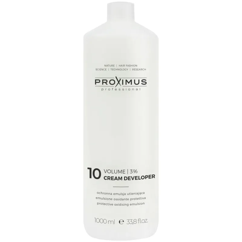 Proximus Cream Developer 3% 10 vol. emulsja utleniająca, 1000ml - Oksydant Proximus Cream Developer 3% 10 vol. emulsja utleniająca, 1000ml - Oksydant