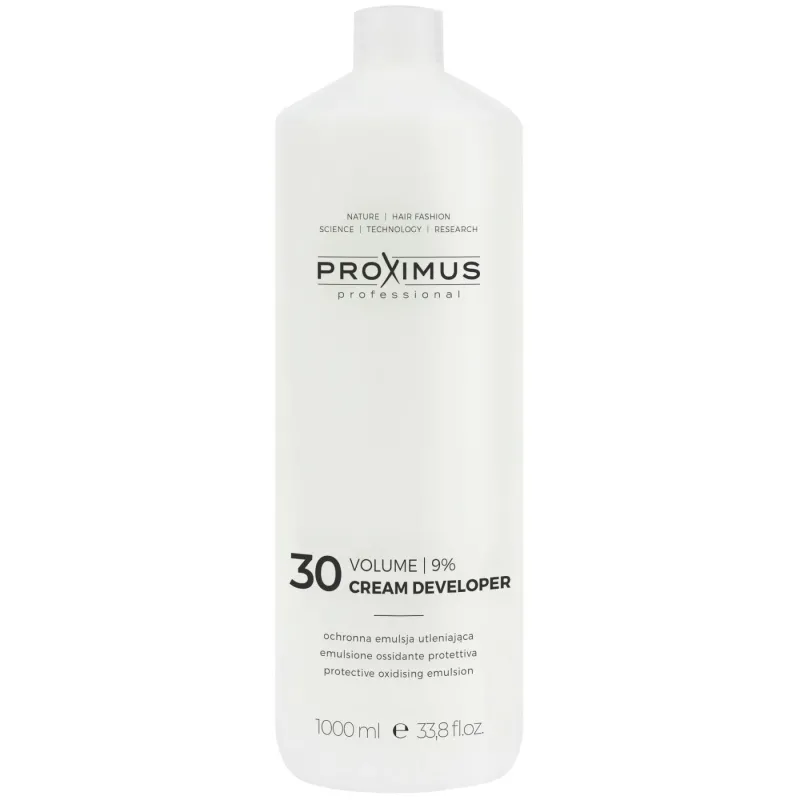 Proximus Cream Developer 9% 30 vol. emulsja utleniająca, 1000ml - Oksydant Proximus Cream Developer 9% 30 vol. emulsja utleniająca, 1000ml - Oksydant