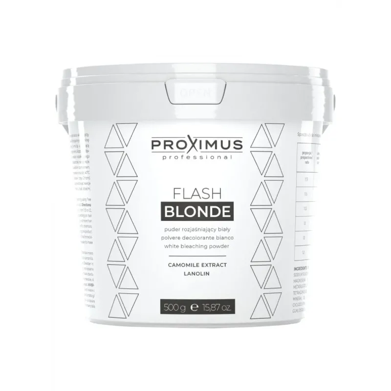 PROXIMUS Flash Blonde biały biały rozjaśniacz do włosów 500G PROXIMUS Flash Blonde biały biały rozjaśniacz do włosów 500G