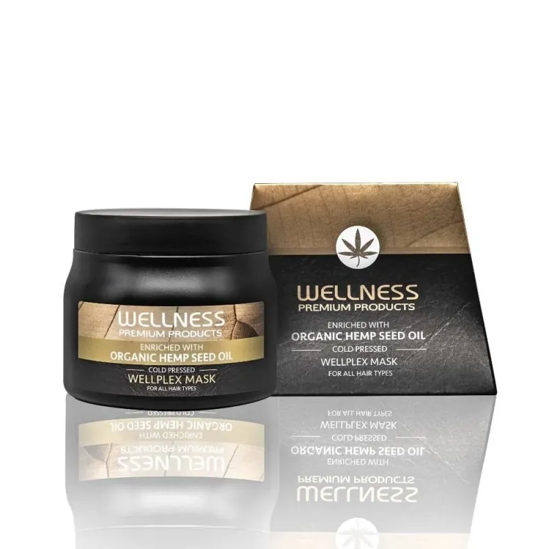 WELLNESS PREMIUM PRODUCTS Wellplex maska regenerująca do włosów łamliwych 500ml WELLNESS PREMIUM PRODUCTS Wellplex maska regenerująca do włosów łamliwych 500ml