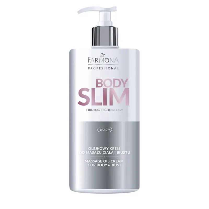 Farmona Professional BODY SLIM Olejkowy krem do masażu ciała i biustu 500ml Farmona Professional BODY SLIM Olejkowy krem do masażu ciała i biustu 500ml