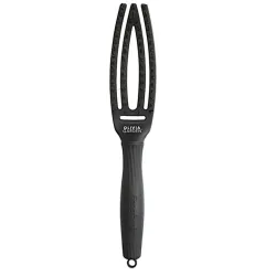 Olivia Garden Fingerbrush Combo Full Black Small, Szczotka do Rozplątywania Włosów z Włosiem Dzika