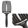 Olivia Garden Fingerbrush Care Iconic Boar&Nylon Full Black L, Szczotka do Rozczesywania Włosów, Włosie Dzika, Duża