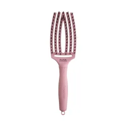 Olivia Garden Szczotka FingerBrush Combo Medium Soft Pink do rozczesywania włosów Amazonki Róż po zdrowie