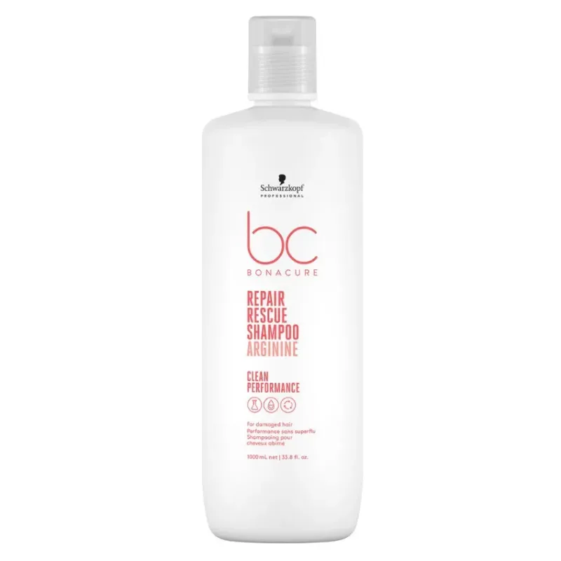 Schwarzkopf Bc Repair Rescue Shampoo Agrginine Szampon Regeneracyjny do Włosów Zniszczonych 1000ml