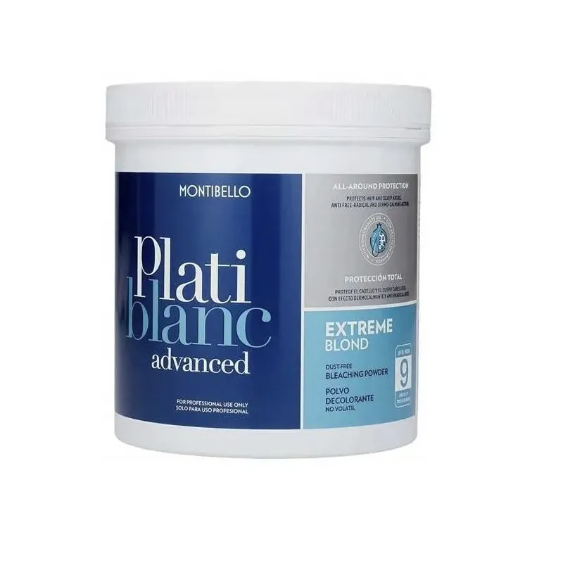 Montibello Platiblanc Advanced Extreme Blond - Bezpyłowy Rozjaśniacz Do 9 Tonów, 500g