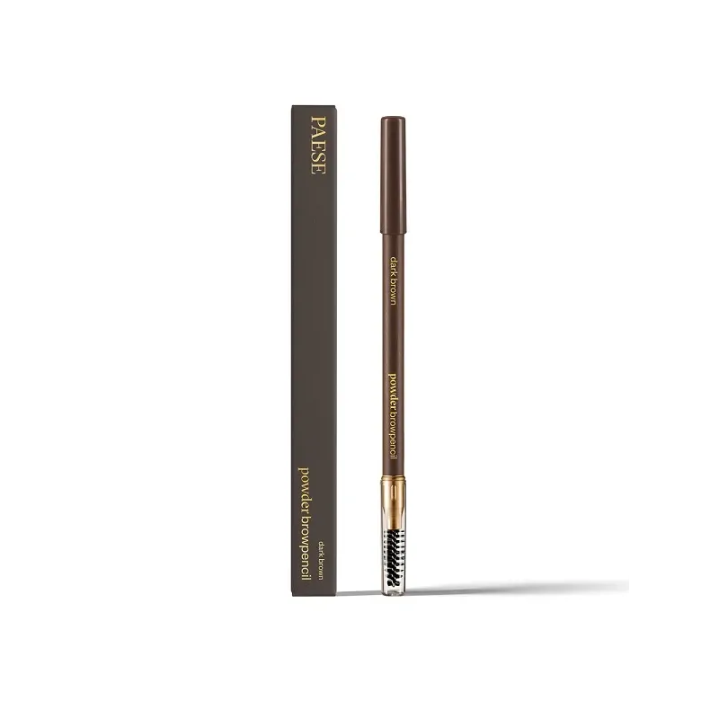 Paese, Powder Browpencil, Pudrowa kredka do brwi, Dark Brown, 1,19g Paese, Powder Browpencil, Pudrowa kredka do brwi, Dark Brown, 1,19g