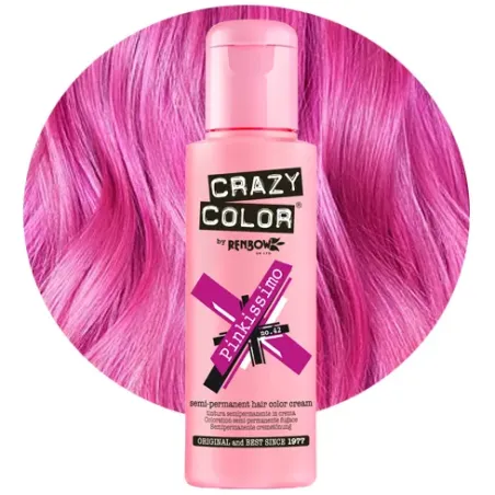 CRAZY COLOR Krem do koloryzacji włosów No 42 Pinkissimo Róż 100ml