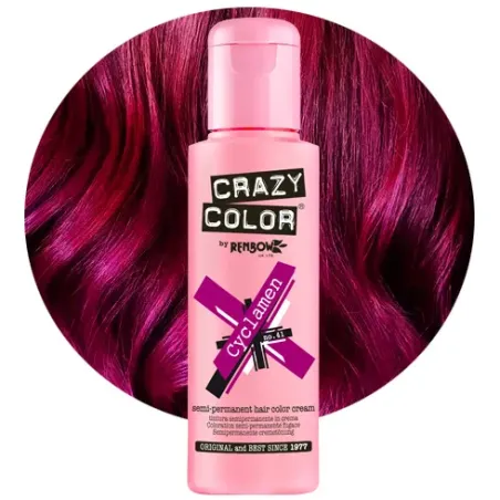 CRAZY COLOR Krem do koloryzacji włosów No 41 Cyclamen 100ml