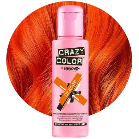 CRAZY COLOR Krem do koloryzacji włosów No 60 Orange/pomarańczowy 100ml