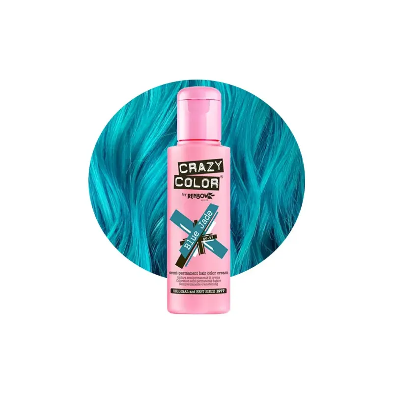 CRAZY COLOR Krem do koloryzacji włosów No 67 Blue Jade 100ml CRAZY COLOR Krem do koloryzacji włosów No 67 Blue Jade 100ml