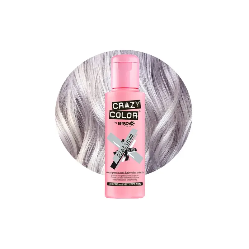 CRAZY COLOR Krem do koloryzacji włosów No 28 Platinum/platynowy 100ml CRAZY COLOR Krem do koloryzacji włosów No 28 Platinum/platynowy 100ml