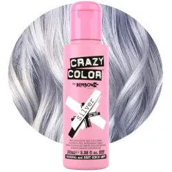 CRAZY COLOR Krem do koloryzacji włosów No 027 Silver/srebrny 100ml