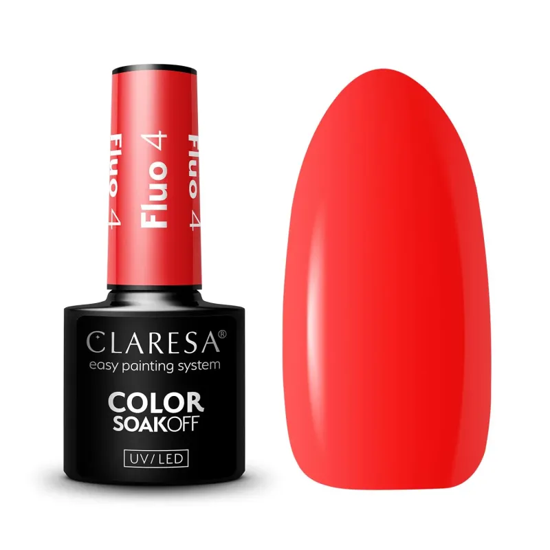 Claresa lakier hybrydowy FLUO 4 -5g Claresa lakier hybrydowy FLUO 4 -5g