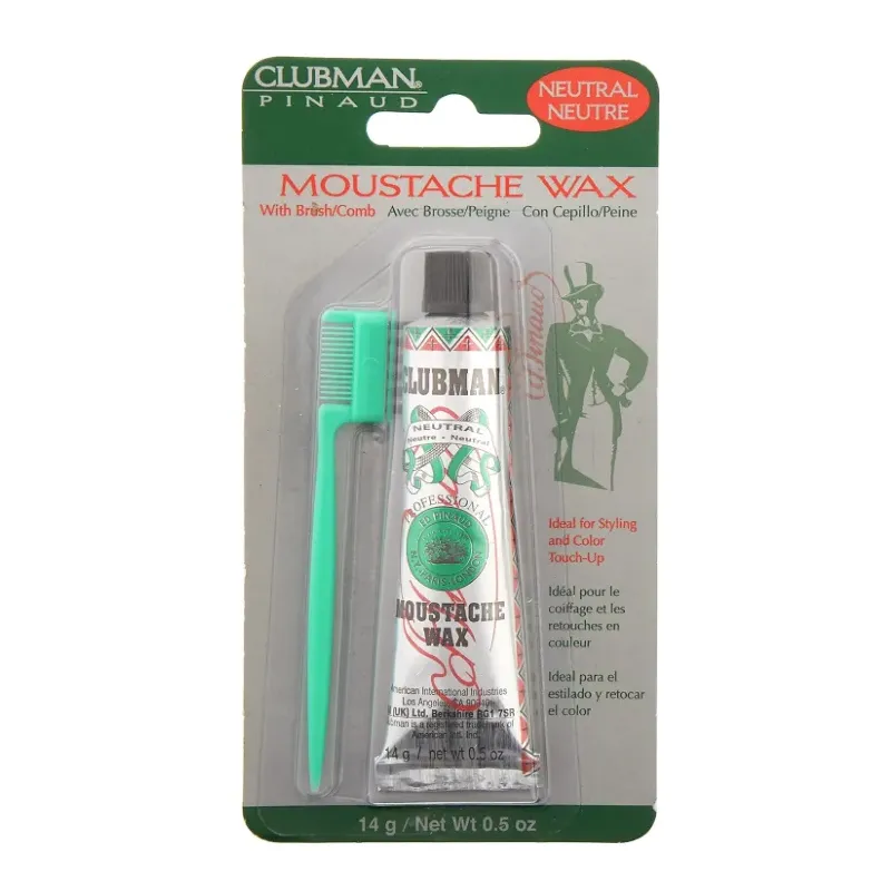 Moustache Wax wosk do stylizacji wąsów 14 g Clubman Pinaud Moustache Wax wosk do stylizacji wąsów 14 g Clubman Pinaud