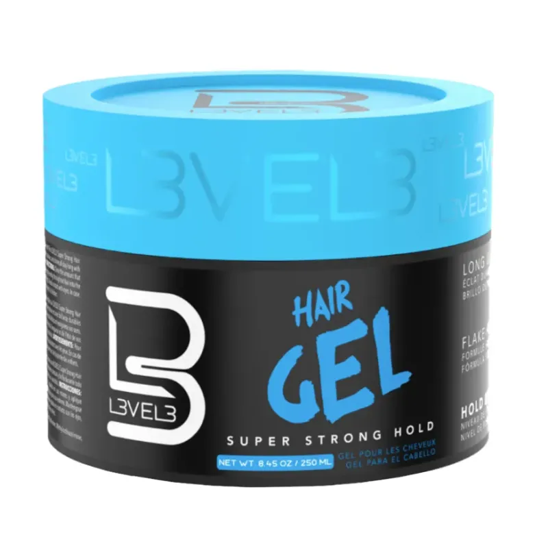 L3VEL3 Super Strong Hair Gel - Bardzo mocny żel do włosów, 250ml L3VEL3 Super Strong Hair Gel - Bardzo mocny żel do włosów, 250ml